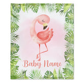 Custom Baby Animals Blanket Gift for Baby Girls Boys - Famingo